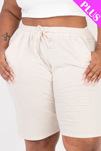 Load image into Gallery viewer, Plus Size French Terry Bermuda Shorts (CAPELLA)