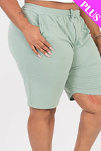 Load image into Gallery viewer, Plus Size French Terry Bermuda Shorts (CAPELLA)