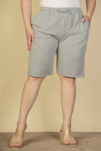 Load image into Gallery viewer, Plus Size French Terry Bermuda Shorts (CAPELLA)