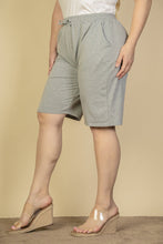 Load image into Gallery viewer, Plus Size French Terry Bermuda Shorts (CAPELLA)