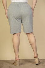 Load image into Gallery viewer, Plus Size French Terry Bermuda Shorts (CAPELLA)