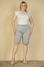Load image into Gallery viewer, Plus Size French Terry Bermuda Shorts (CAPELLA)
