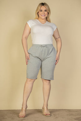 Plus Size French Terry Bermuda Shorts (CAPELLA)