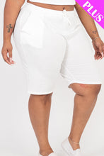 Load image into Gallery viewer, Plus Size French Terry Bermuda Shorts (CAPELLA)
