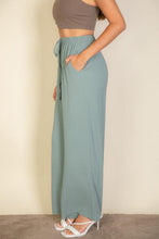 Load image into Gallery viewer, Drawstring waist wide leg minimalist pants (CAPELLA)
