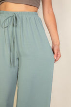 Load image into Gallery viewer, Drawstring waist wide leg minimalist pants (CAPELLA)