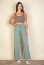 Load image into Gallery viewer, Drawstring waist wide leg minimalist pants (CAPELLA)