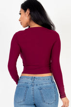Load image into Gallery viewer, Long Sleeve Round Neck Basic Crop Top (CAPELLA)