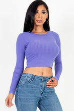 Load image into Gallery viewer, Long Sleeve Round Neck Basic Crop Top (CAPELLA)