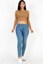 Load image into Gallery viewer, Long Sleeve Round Neck Basic Crop Top (CAPELLA)