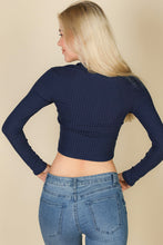 Load image into Gallery viewer, Long Sleeve Round Neck Basic Crop Top (CAPELLA)