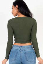 Load image into Gallery viewer, Long Sleeve Round Neck Basic Crop Top (CAPELLA)