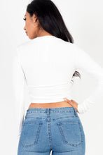 Load image into Gallery viewer, Long Sleeve Round Neck Basic Crop Top (CAPELLA)