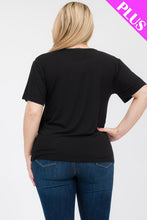 Load image into Gallery viewer, Plus Size Basic Short Sleeve T-shirt (CAPELLA)