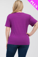 Load image into Gallery viewer, Plus Size Basic Short Sleeve T-shirt (CAPELLA)
