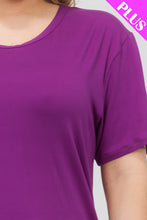 Load image into Gallery viewer, Plus Size Basic Short Sleeve T-shirt (CAPELLA)