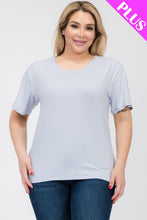Load image into Gallery viewer, Plus Size Basic Short Sleeve T-shirt (CAPELLA)