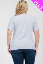 Load image into Gallery viewer, Plus Size Basic Short Sleeve T-shirt (CAPELLA)