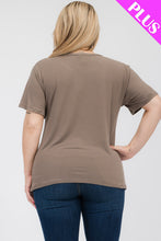 Load image into Gallery viewer, Plus Size Basic Short Sleeve T-shirt (CAPELLA)