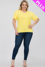Load image into Gallery viewer, Plus Size Basic Short Sleeve T-shirt (CAPELLA)