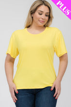 Load image into Gallery viewer, Plus Size Basic Short Sleeve T-shirt (CAPELLA)