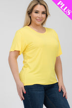 Load image into Gallery viewer, Plus Size Basic Short Sleeve T-shirt (CAPELLA)