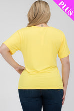 Load image into Gallery viewer, Plus Size Basic Short Sleeve T-shirt (CAPELLA)