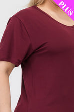 Load image into Gallery viewer, Plus Size Basic Short Sleeve T-shirt (CAPELLA)