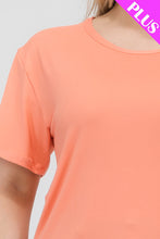 Load image into Gallery viewer, Plus Size Basic Short Sleeve T-shirt (CAPELLA)