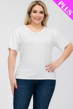 Load image into Gallery viewer, Plus Size Basic Short Sleeve T-shirt (CAPELLA)