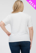 Load image into Gallery viewer, Plus Size Basic Short Sleeve T-shirt (CAPELLA)