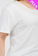 Load image into Gallery viewer, Plus Size Basic Short Sleeve T-shirt (CAPELLA)