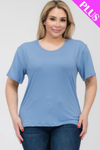 Load image into Gallery viewer, Plus Size Basic Short Sleeve T-shirt (CAPELLA)