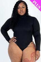 Load image into Gallery viewer, Plus Size Ribbed Turtle Neck Long Sleeve Bodysuit (CAPELLA)