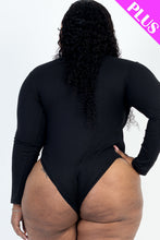 Load image into Gallery viewer, Plus Size Ribbed Turtle Neck Long Sleeve Bodysuit (CAPELLA)