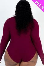 Load image into Gallery viewer, Plus Size Ribbed Turtle Neck Long Sleeve Bodysuit (CAPELLA)