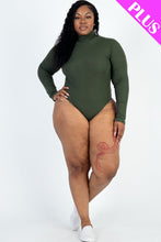 Load image into Gallery viewer, Plus Size Ribbed Turtle Neck Long Sleeve Bodysuit (CAPELLA)