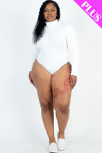 Load image into Gallery viewer, Plus Size Ribbed Turtle Neck Long Sleeve Bodysuit (CAPELLA)