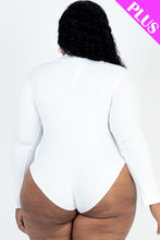 Load image into Gallery viewer, Plus Size Ribbed Turtle Neck Long Sleeve Bodysuit (CAPELLA)