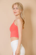 Load image into Gallery viewer, Ribbed One Shoulder Cross Strap Crop Top (CAPELLA)