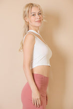 Load image into Gallery viewer, Ribbed One Shoulder Cross Strap Crop Top (CAPELLA)