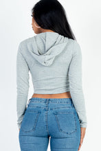 Load image into Gallery viewer, French Terry Crop Zip Up Hoodie (CAPELLA)