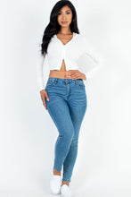 Load image into Gallery viewer, French Terry Crop Zip Up Hoodie (CAPELLA)