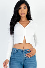 Load image into Gallery viewer, French Terry Crop Zip Up Hoodie (CAPELLA)