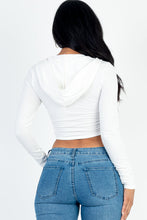 Load image into Gallery viewer, French Terry Crop Zip Up Hoodie (CAPELLA)