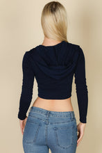 Load image into Gallery viewer, French Terry Crop Zip Up Hoodie (CAPELLA)