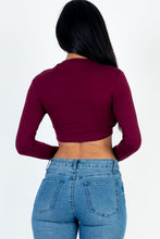 Load image into Gallery viewer, Crew Neck Long Sleeve Cropped Top (CAPELLA)