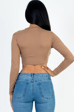 Load image into Gallery viewer, Crew Neck Long Sleeve Cropped Top (CAPELLA)