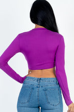 Load image into Gallery viewer, Crew Neck Long Sleeve Cropped Top (CAPELLA)
