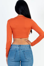 Load image into Gallery viewer, Crew Neck Long Sleeve Cropped Top (CAPELLA)
